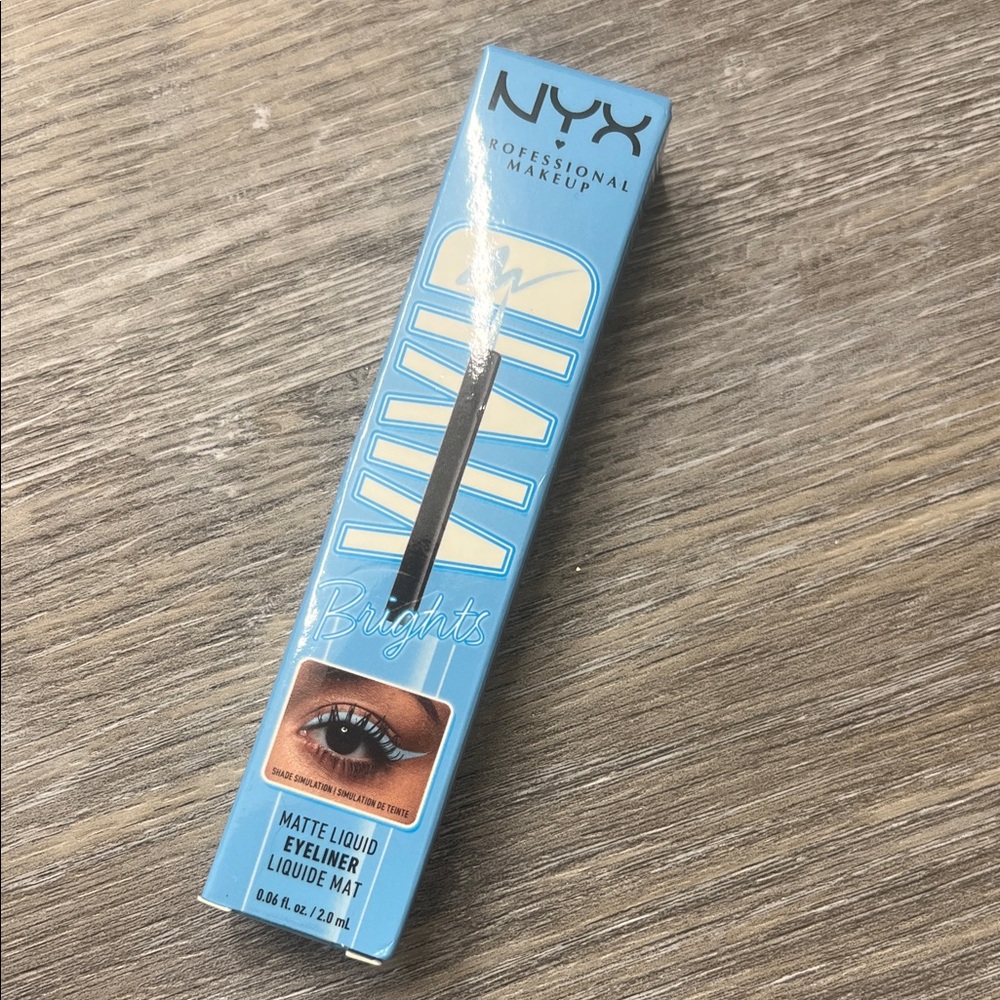 NYX Vivid Brights Matte Liquid Eyeliner Blue Thang
